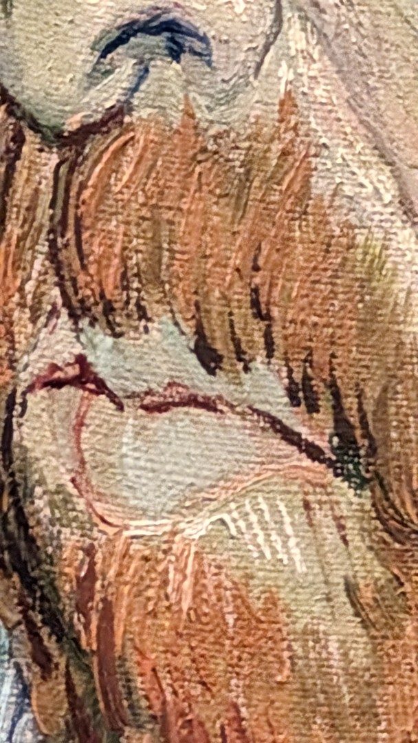 Van gogh self portrait detail