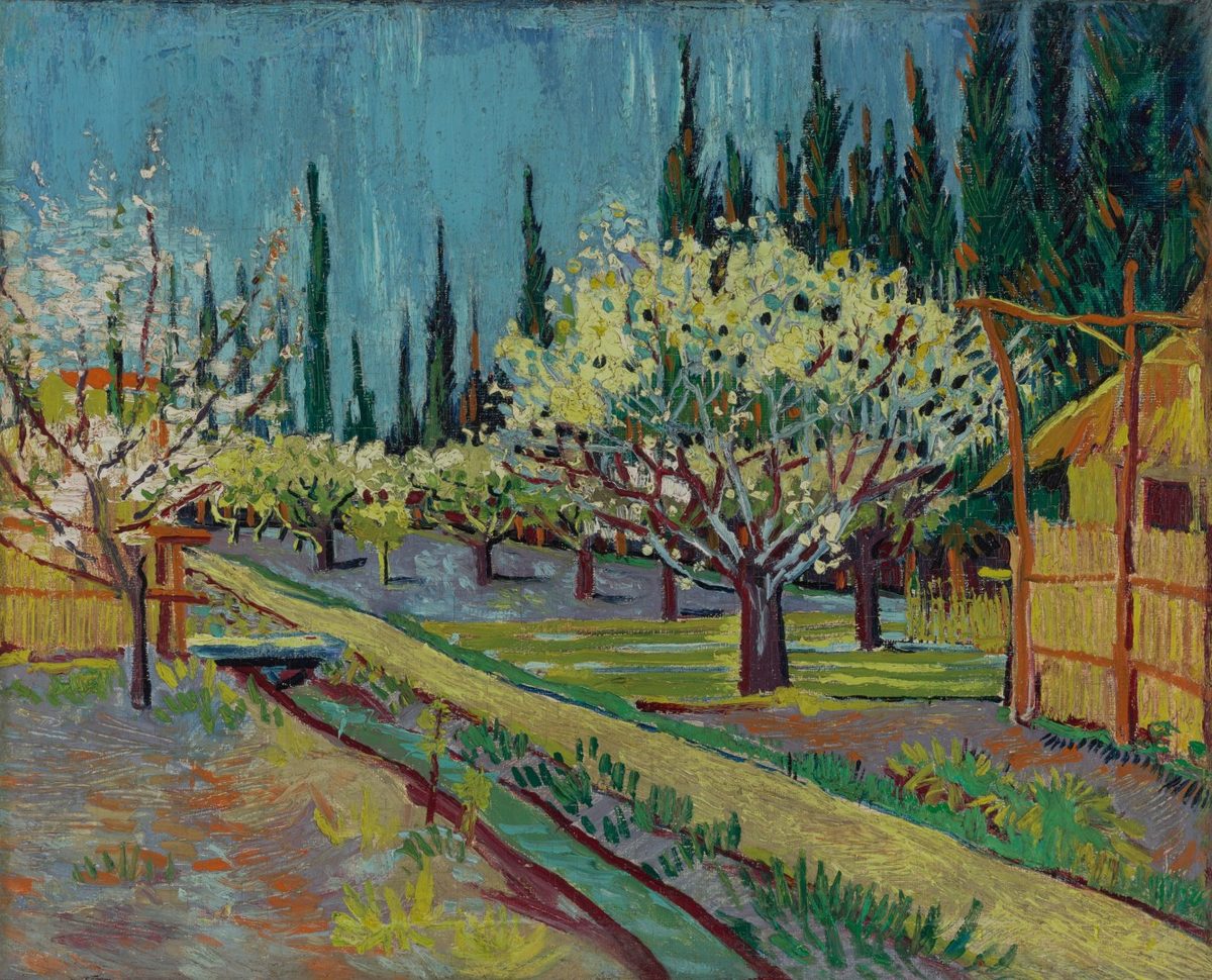 Vincent van Gogh - Orchard Bordered by Cypresse - ILE2017.12.1 - Yale University Art Gallery