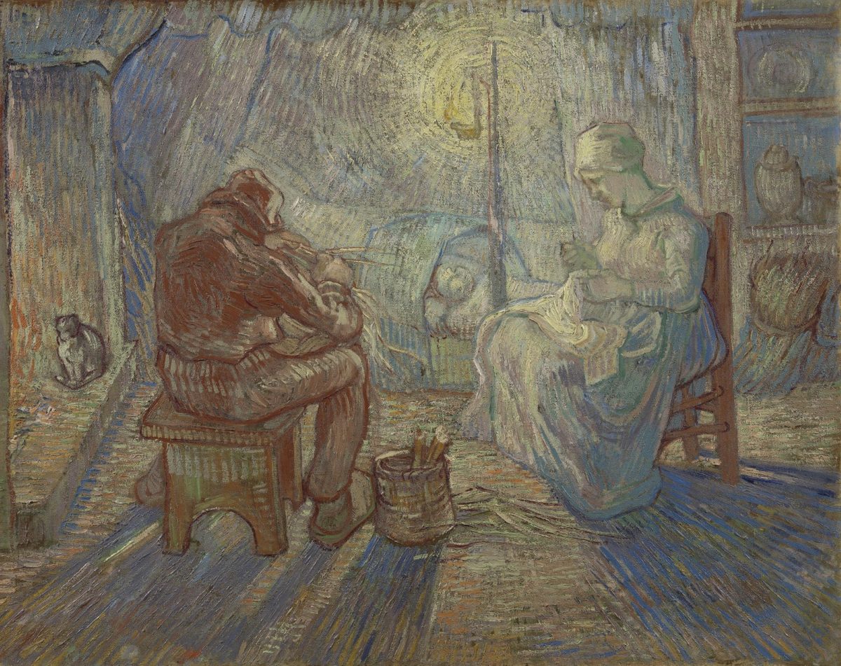 Avond (naar Millet) - s0174V1962 - Van Gogh Museum
