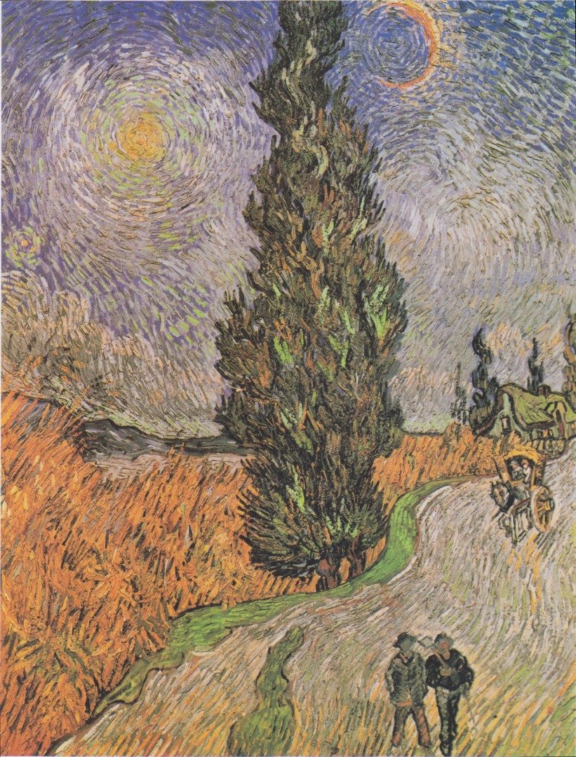 Van Gogh - Zypressenweg unter dem Sternenhimmel