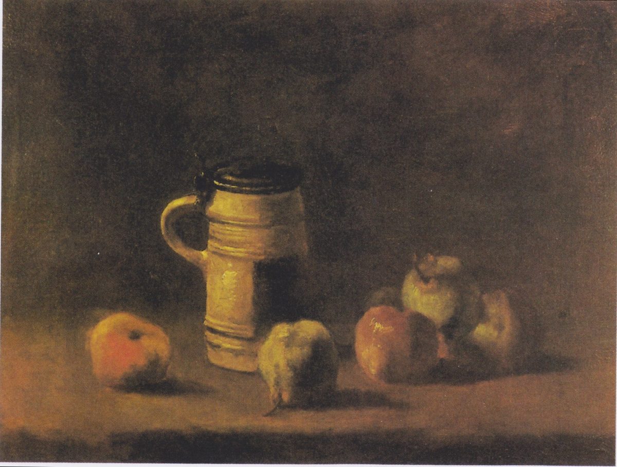 Van Gogh - Stillleben mit Bierkrug und Fr#U00fcchten