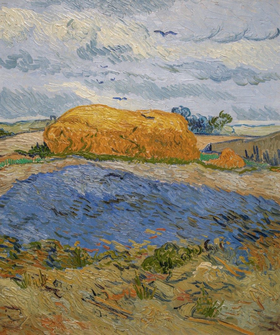 Wheat Stack under a Cloudy Sky - Vincent Van Gogh