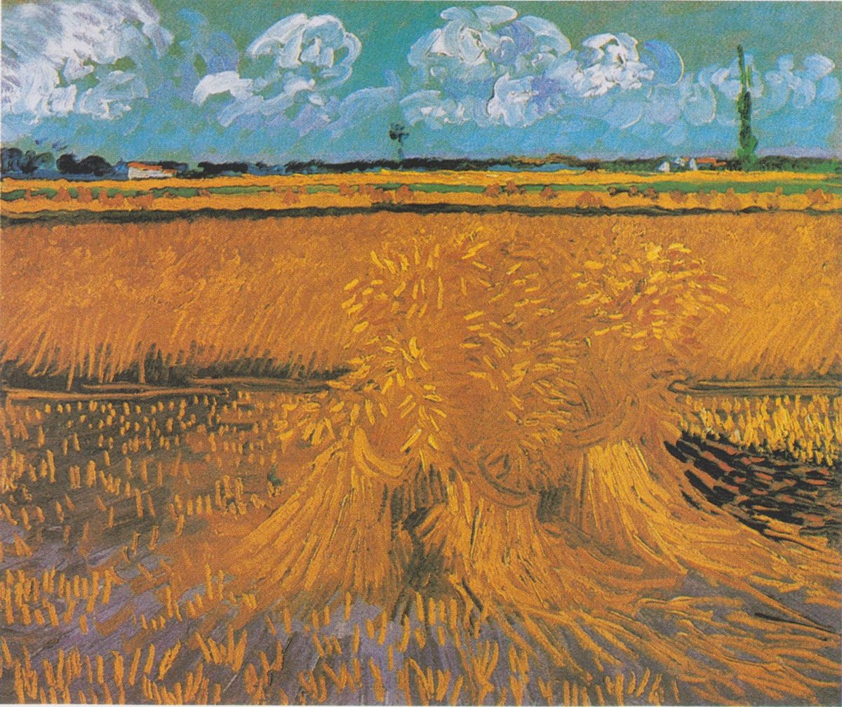 Van Gogh - Weizenfeld mit Korngarben
